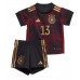 Günstige Deutschland Thomas Muller #13 Babykleidung Auswärts Fussballtrikot Kinder WM 2022 Kurzarm (+ kurze hosen)